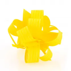 Lemon Yellow Raffia Pull-Bow Ribbon